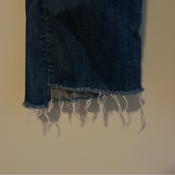 Mother Jeans Insider Crop Step Fray Not Rough Enough Blue Denim Women's Size 30 - Picture 5 of 15